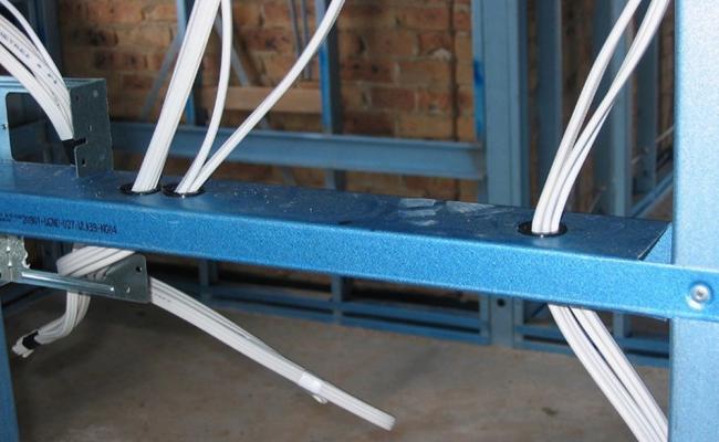 Cable running through LGS Framing