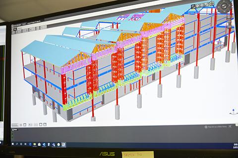 LGS designed on CAD