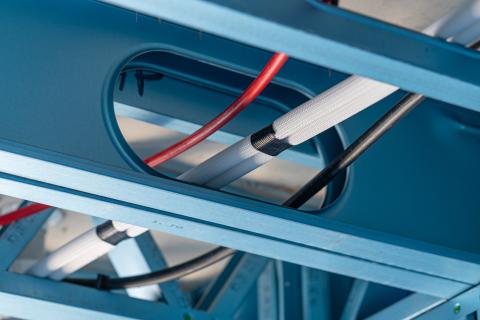 LGS framing with electrical cables