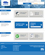 BlueScope Warranties website