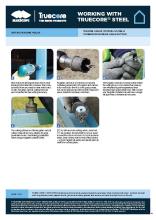Working with TRUECORE® steel: Making holes using a tungsten carbide hole cutter