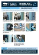 Working with TRUECORE® steel: Making holes using a tungsten carbide hole cutter 